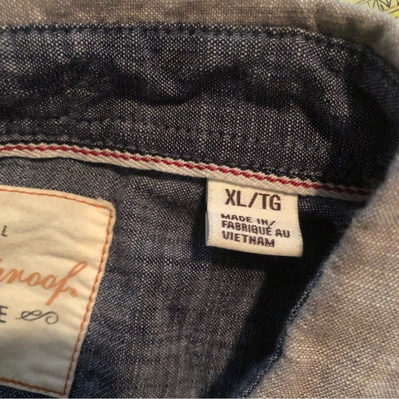 Weatherproof Vintage - Grey Denim Style Button Down Shirt - X-LARGE - Picture 13 of 13